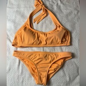 Xhilaration Orange Bikini Set Minimalist Swimwear